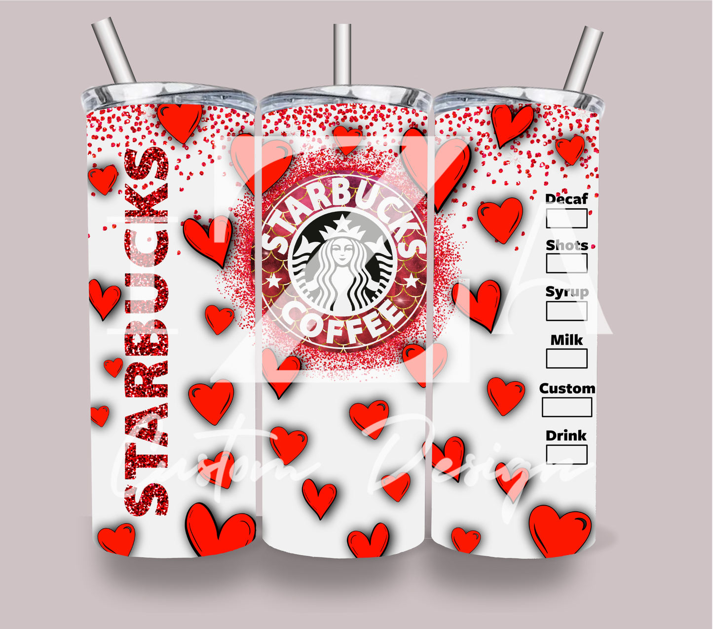 Red Starbucks Skinny Tumbler 20oz