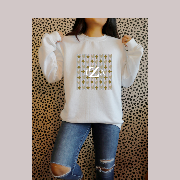 Iza Woman White Sweatshirt