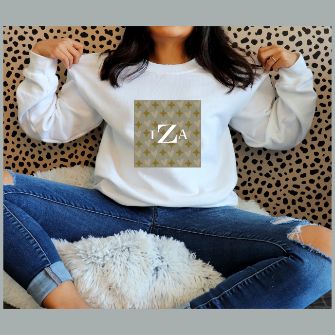 Iza Woman White Sweatshirt