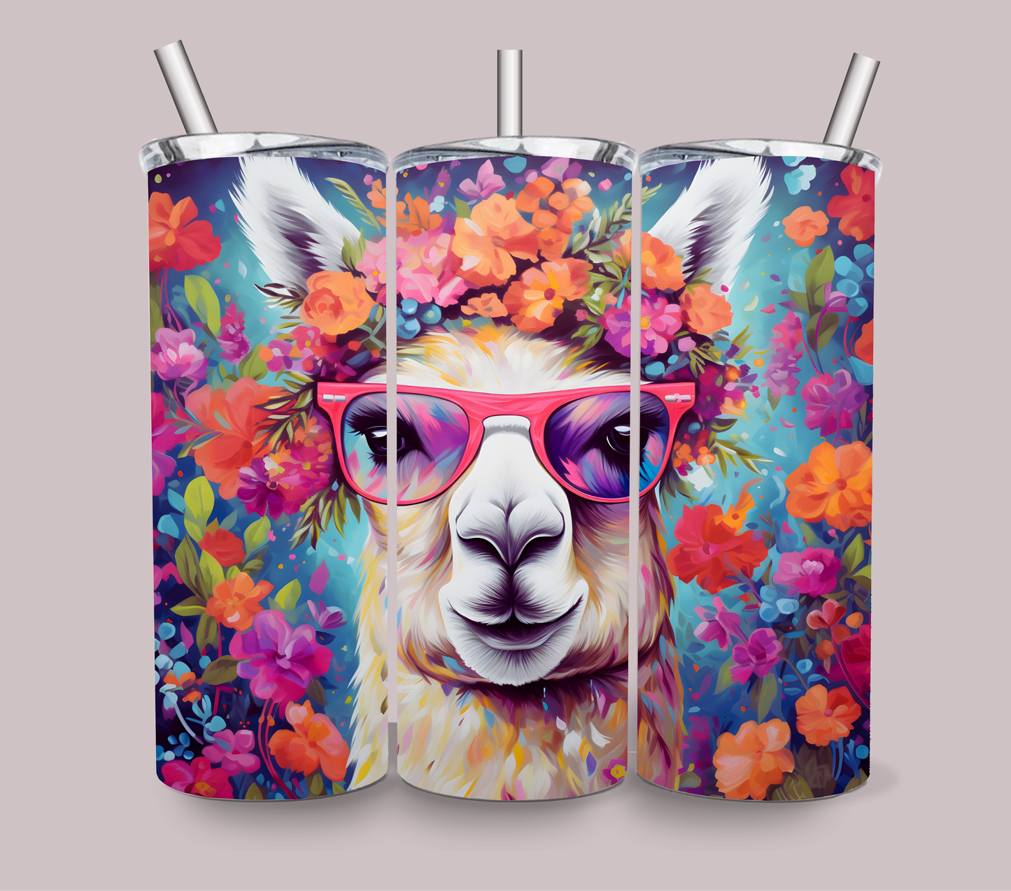Llama Fashion Skinny Tumbler