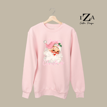 Pink Santa Woman Sweatshirt