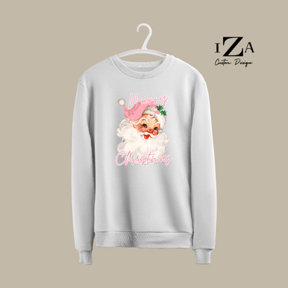 Pink Santa Woman Sweatshirt