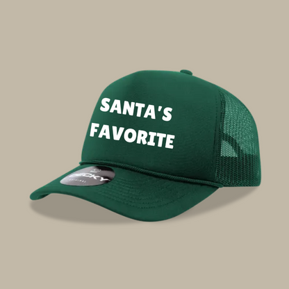 Santa's Favorite Trucker foam Hat