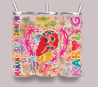 Karol G Skinny Tumbler