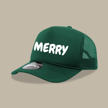Merry X-mas Trucker Foam Hat
