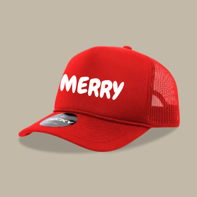 Merry X-mas Trucker Foam Hat