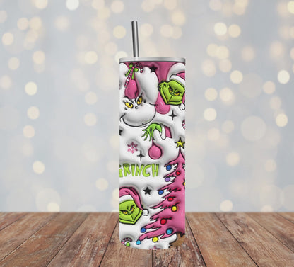 Grinch Skinny Tumbler