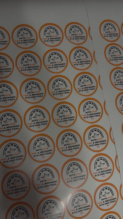 Custom Circle stickers by IZA